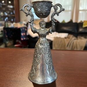 Vintage bridal cup or maiden cup, used in traditional German weddings.